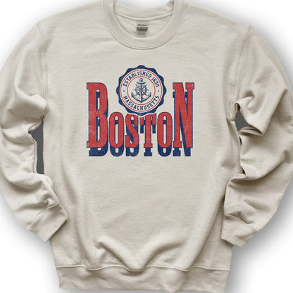 Boston Scoop Sweatshirt - Sand