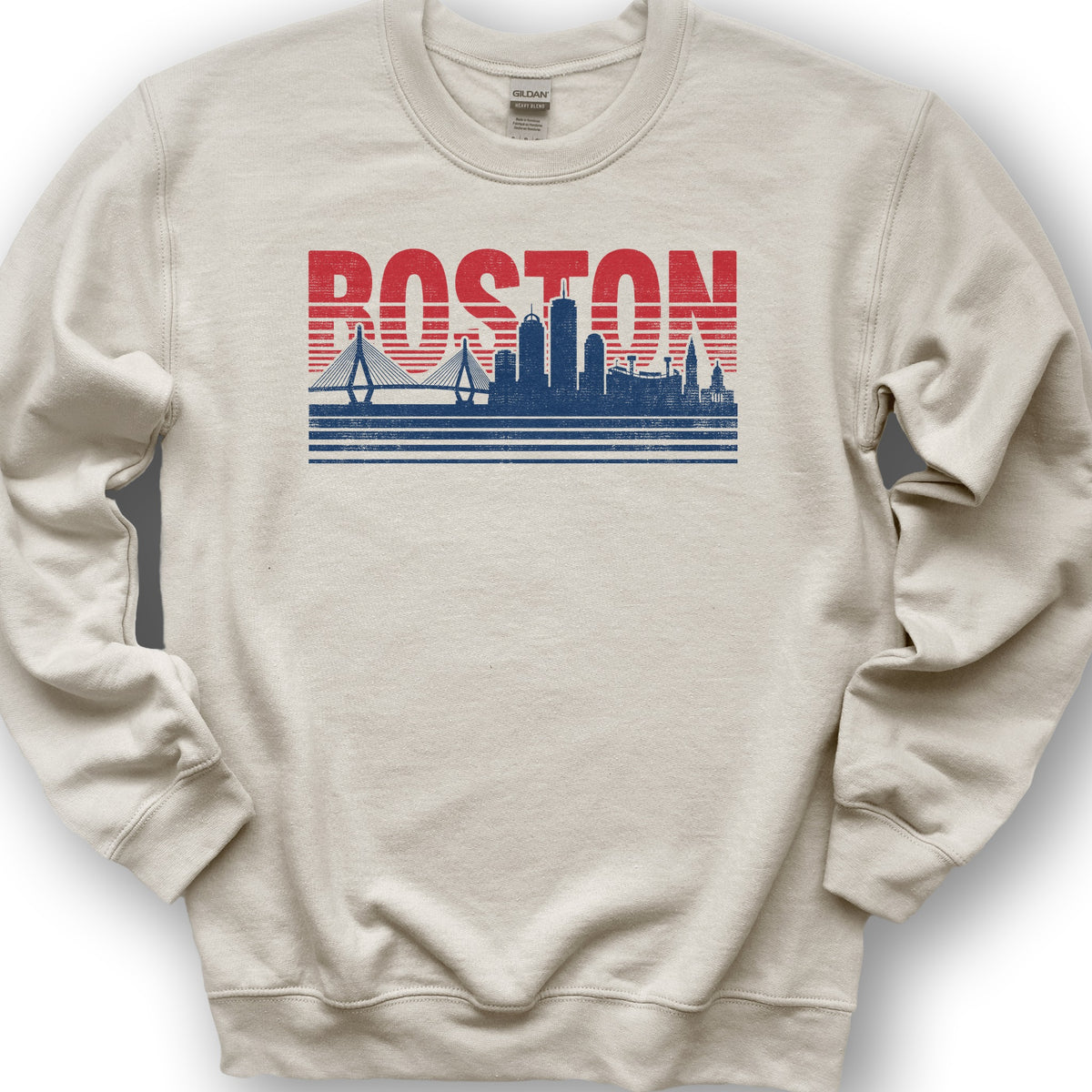 Boston Skyline Sweatshirt - Sand