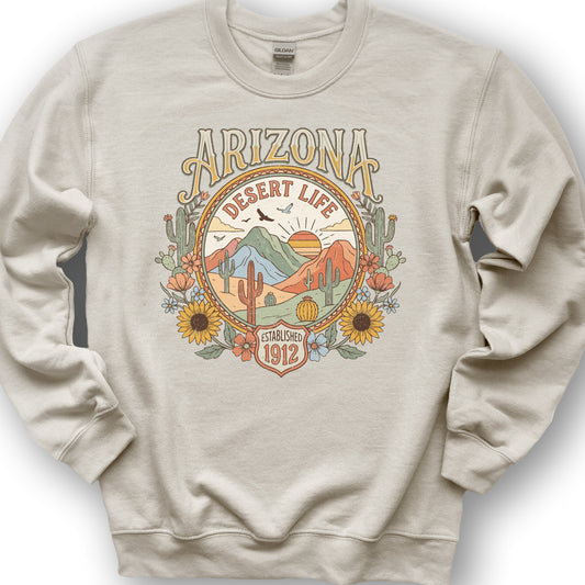 Arizona Desert Life Sweatshirt - Sand