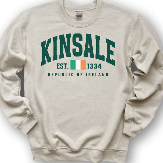 Kinsale Varsity Flag Sweatshirt - Sand