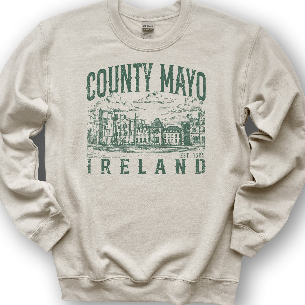County Mayo Ireland Sweatshirt - Sand