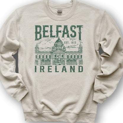 Belfast Ireland Sweatshirt - Sand