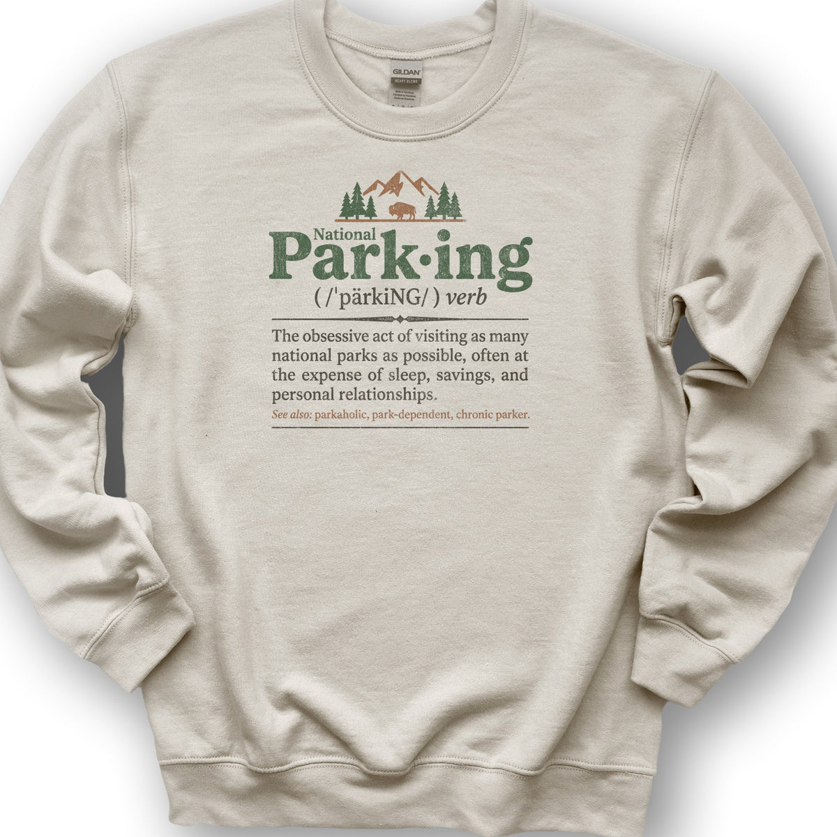 National Parking Sweatshirt - Sand
