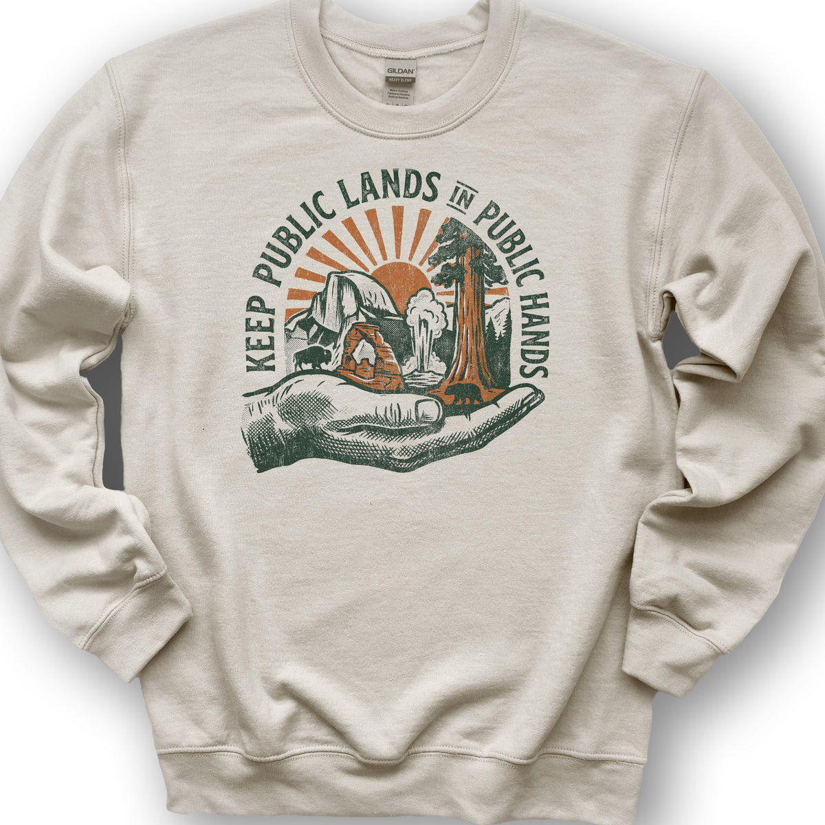 Public Lands Public Hands V2 Sweatshirt - Sand