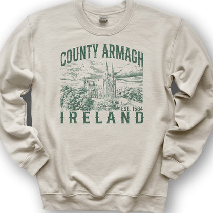 County Armagh Ireland Sweatshirt - Sand