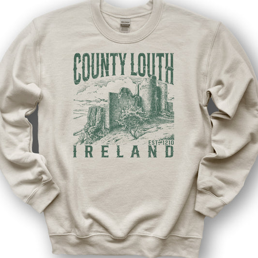 County Louth Ireland Sweatshirt - Sand