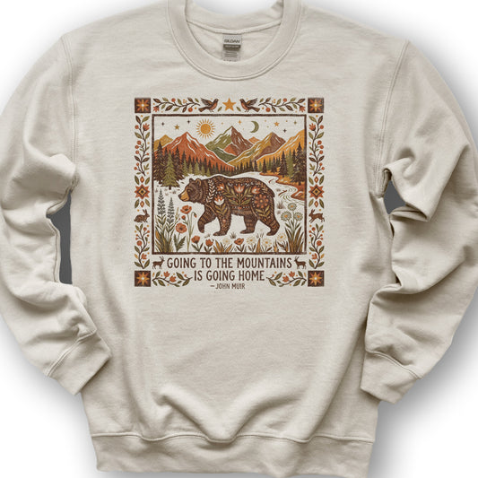 Going Home John Muir Sweatshirt - Sand