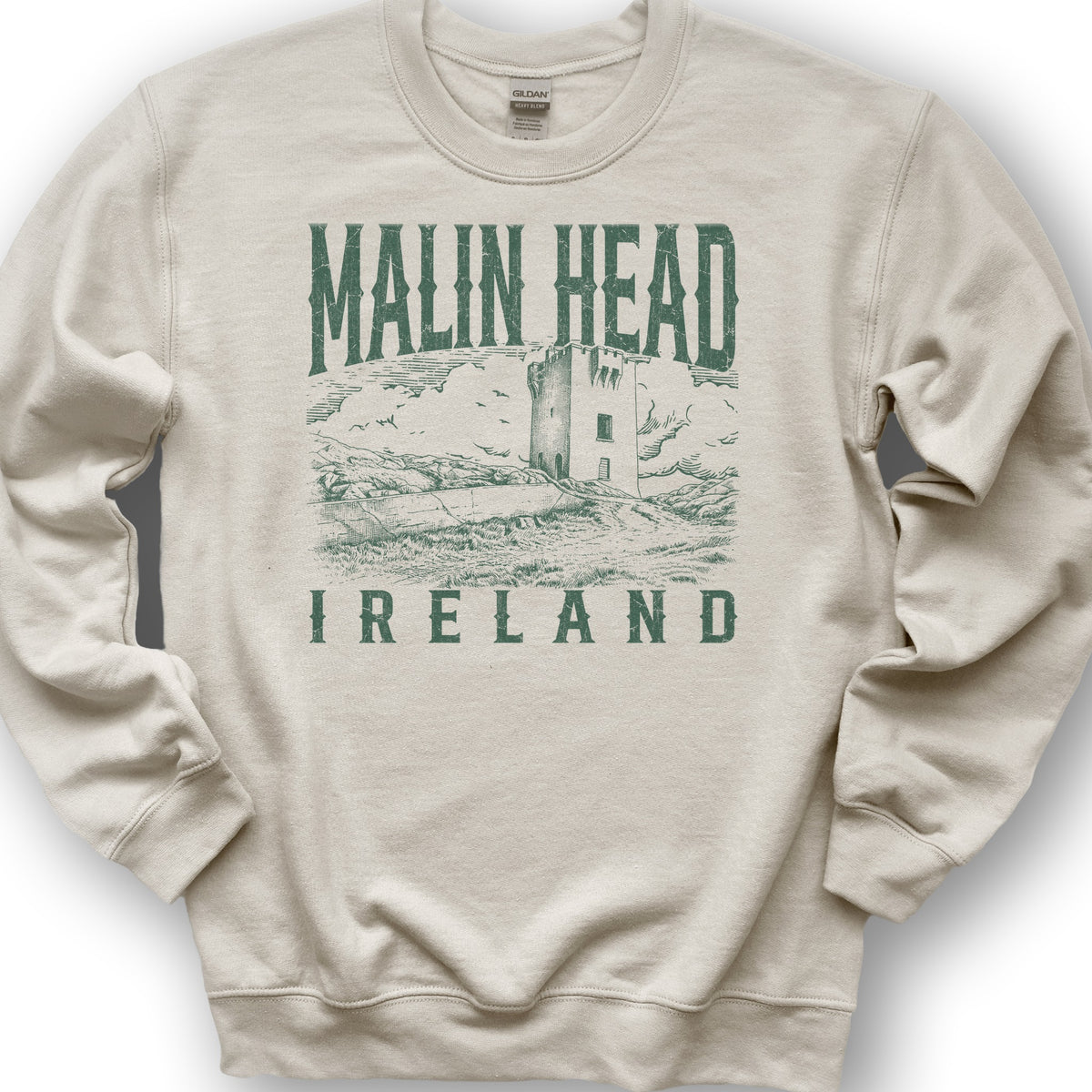 Malin Head Ireland Sketch Sweatshirt - Sand