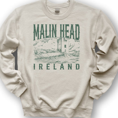 Malin Head Ireland Sketch Sweatshirt - Sand