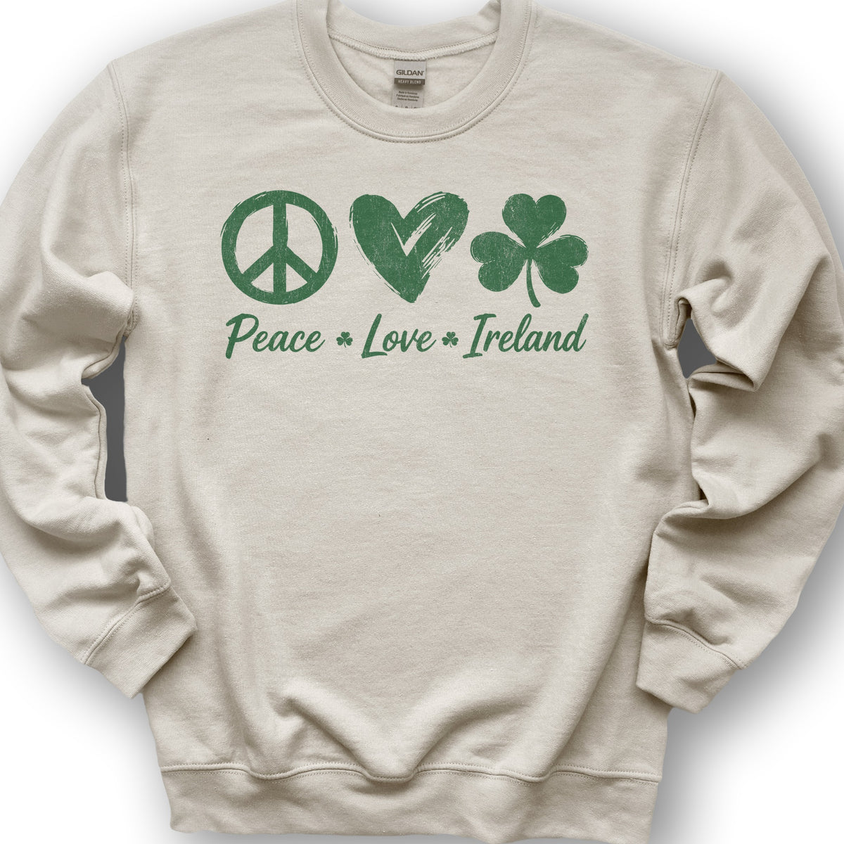 Peace Love Ireland Sweatshirt - Sand