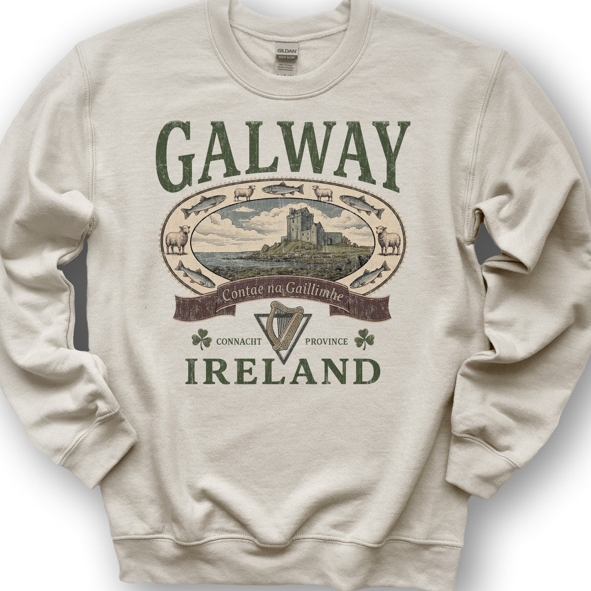 County Galway Heritage Sweatshirt - Sand