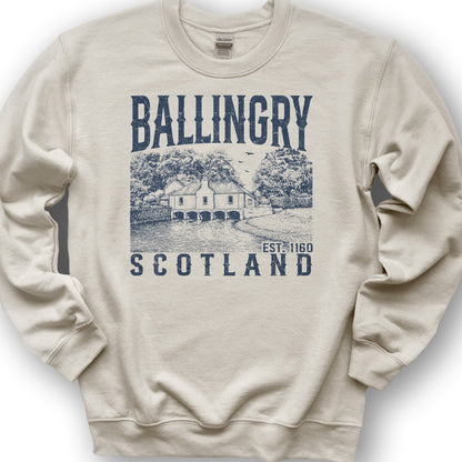 Ballingry Scotland Sketch Sweatshirt - Sand