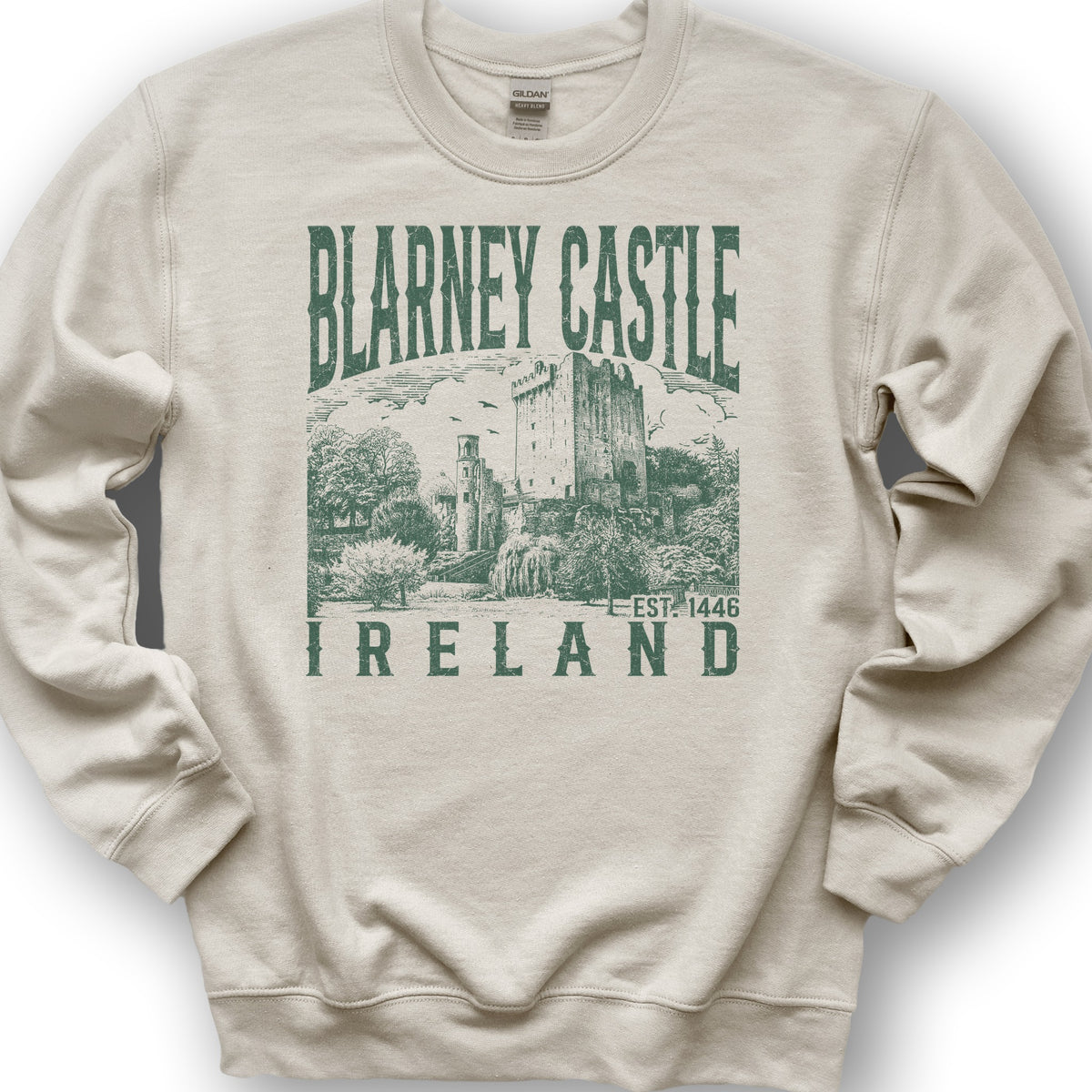 Blarney Castle Ireland Sketch Sweatshirt - Sand