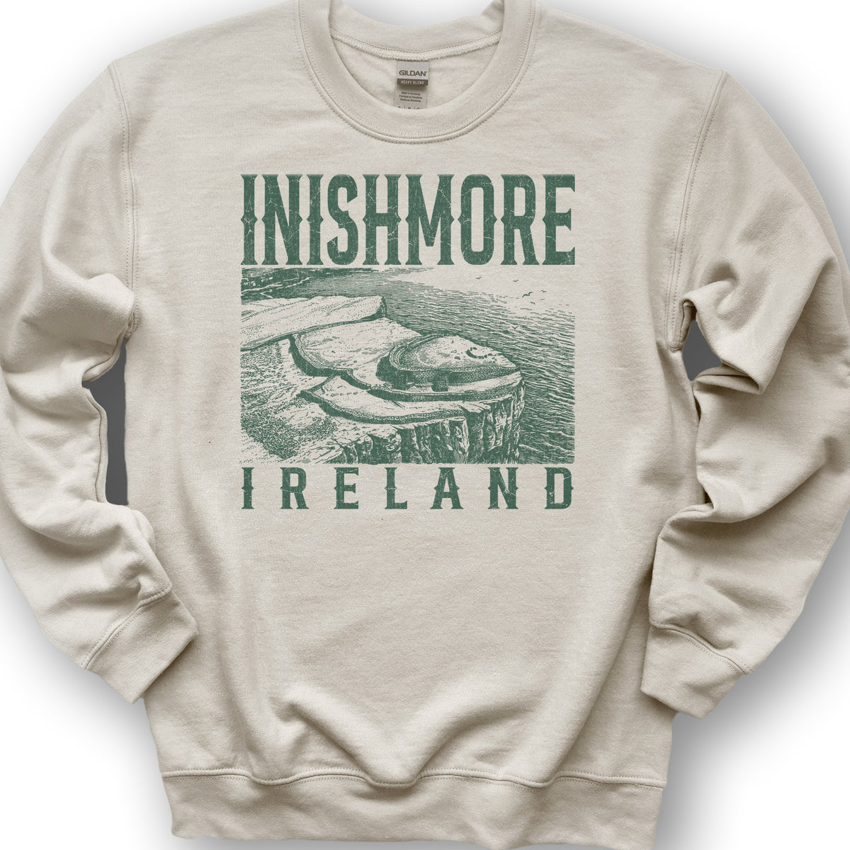 Inishmore Ireland Sketch Sweatshirt - Sand