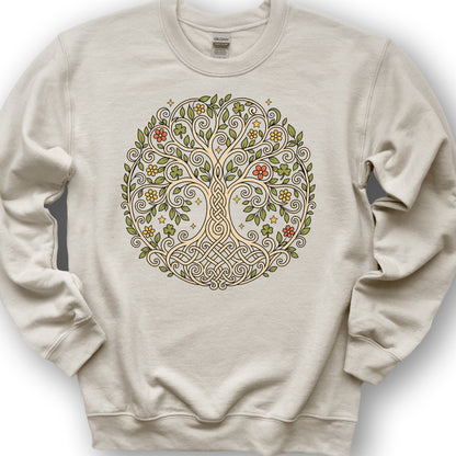 Celtic Tree of Life Sweatshirt - Sand