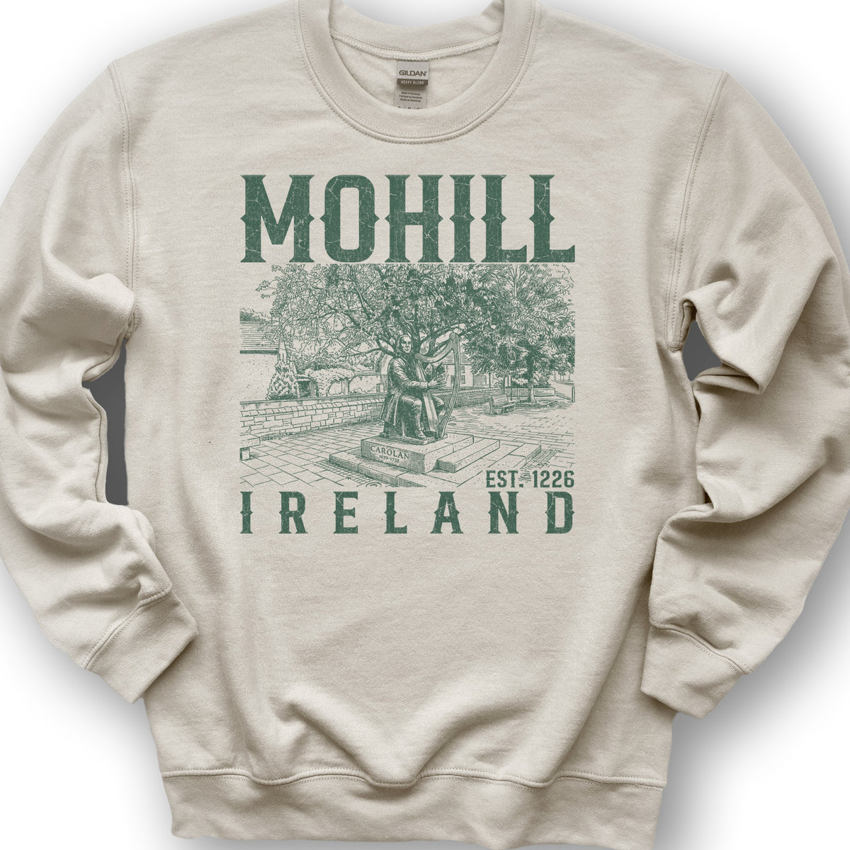 Mohill Ireland Sketch Sweatshirt - Sand