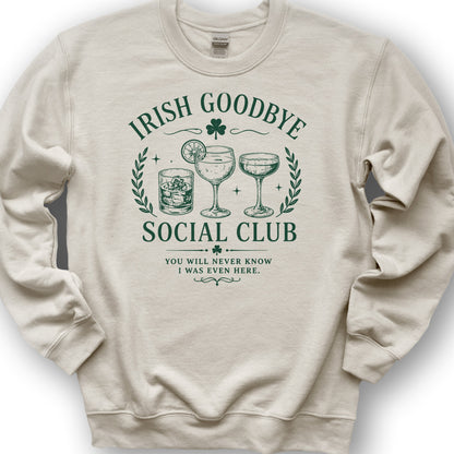 Irish Goodbye Club Sweatshirt - Sand