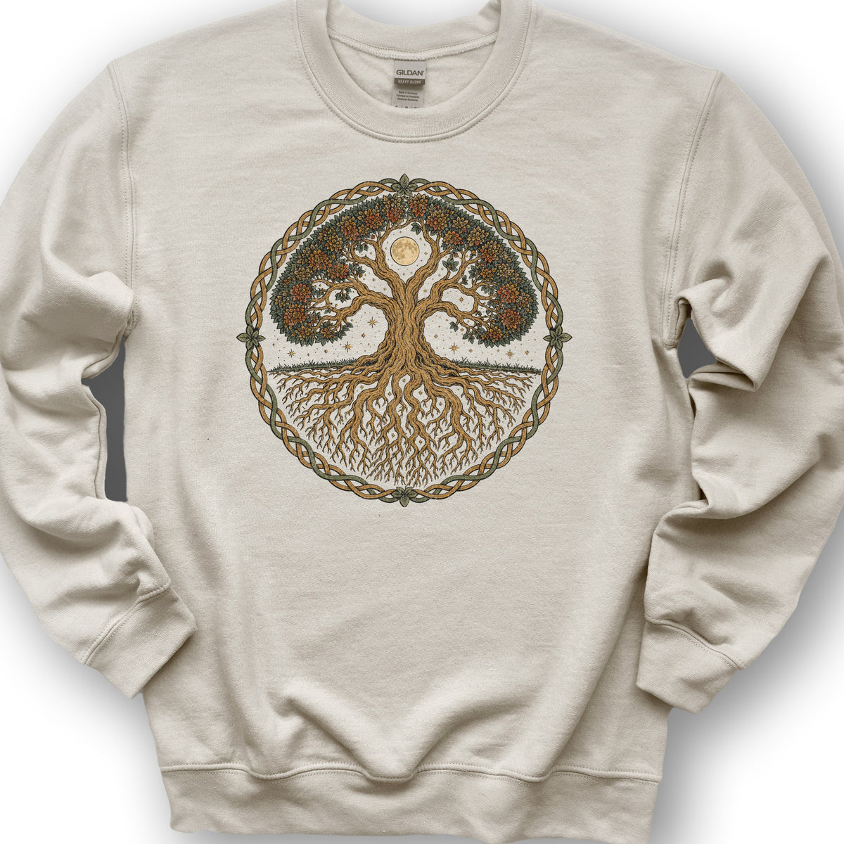 Tree of Life Midnight Sweatshirt - Sand