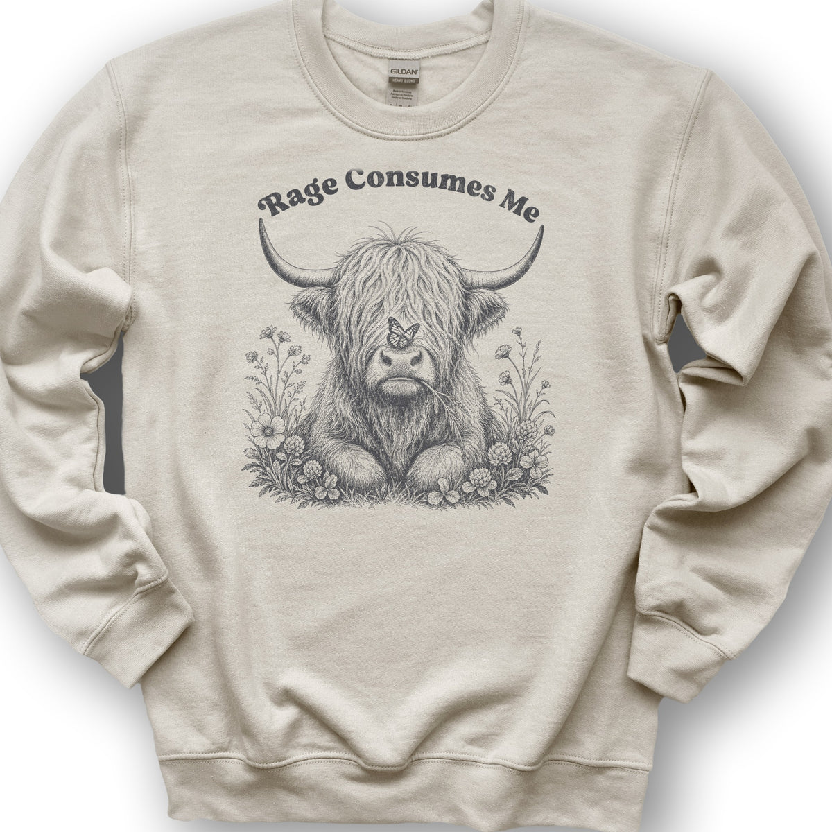 Raging Coo Monogram Sweatshirt - Sand