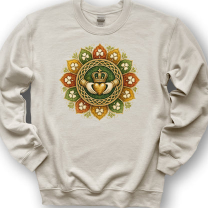 Claddagh Fall Mandala Sweatshirt - Sand