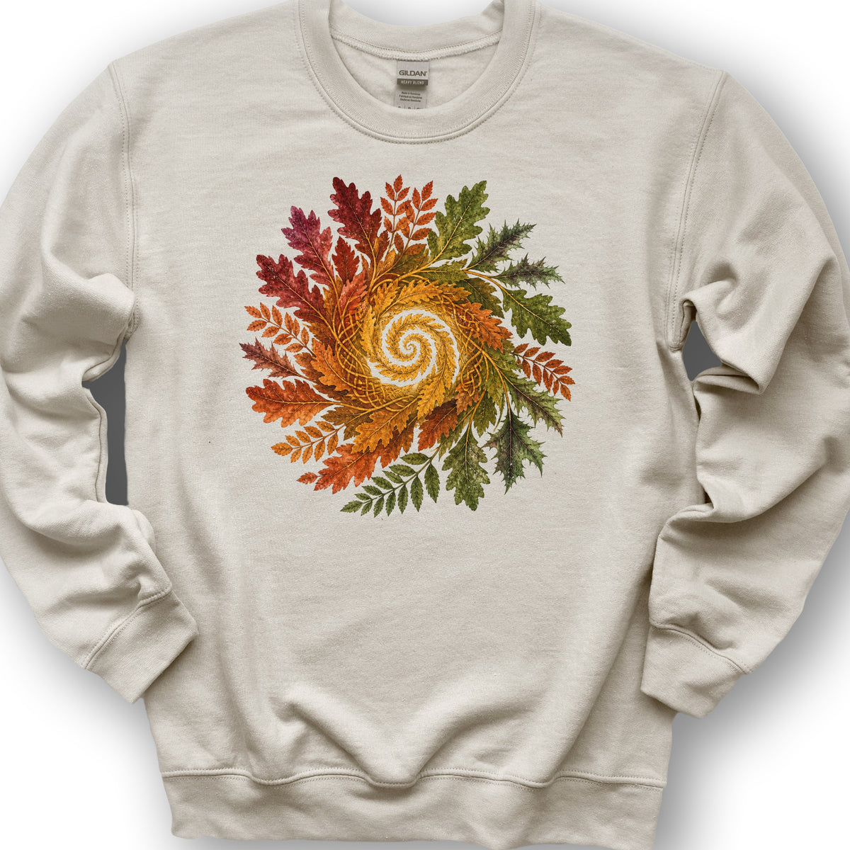 Autumn Spiral Sweatshirt - Sand