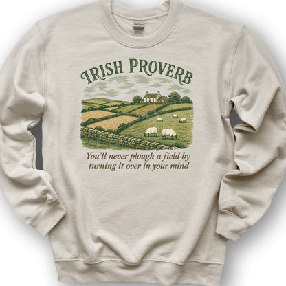 Plough Proverb Sweatshirt - Sand