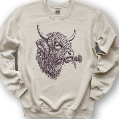 Coo With Thistle Sweatshirt - Sand