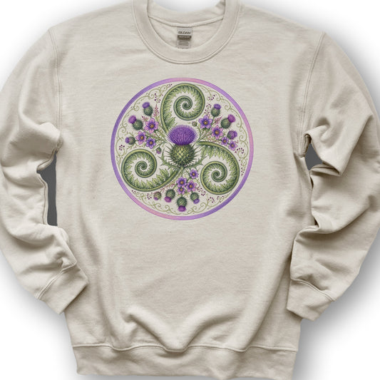 Thistle Triskele Fern Sweatshirt - Sand