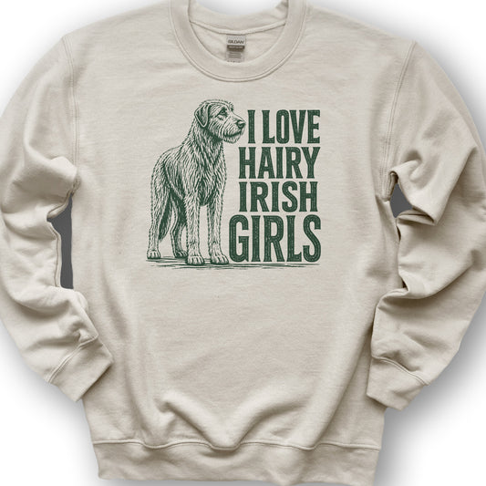 Irish Wolfhound Lover Sweatshirt - Sand