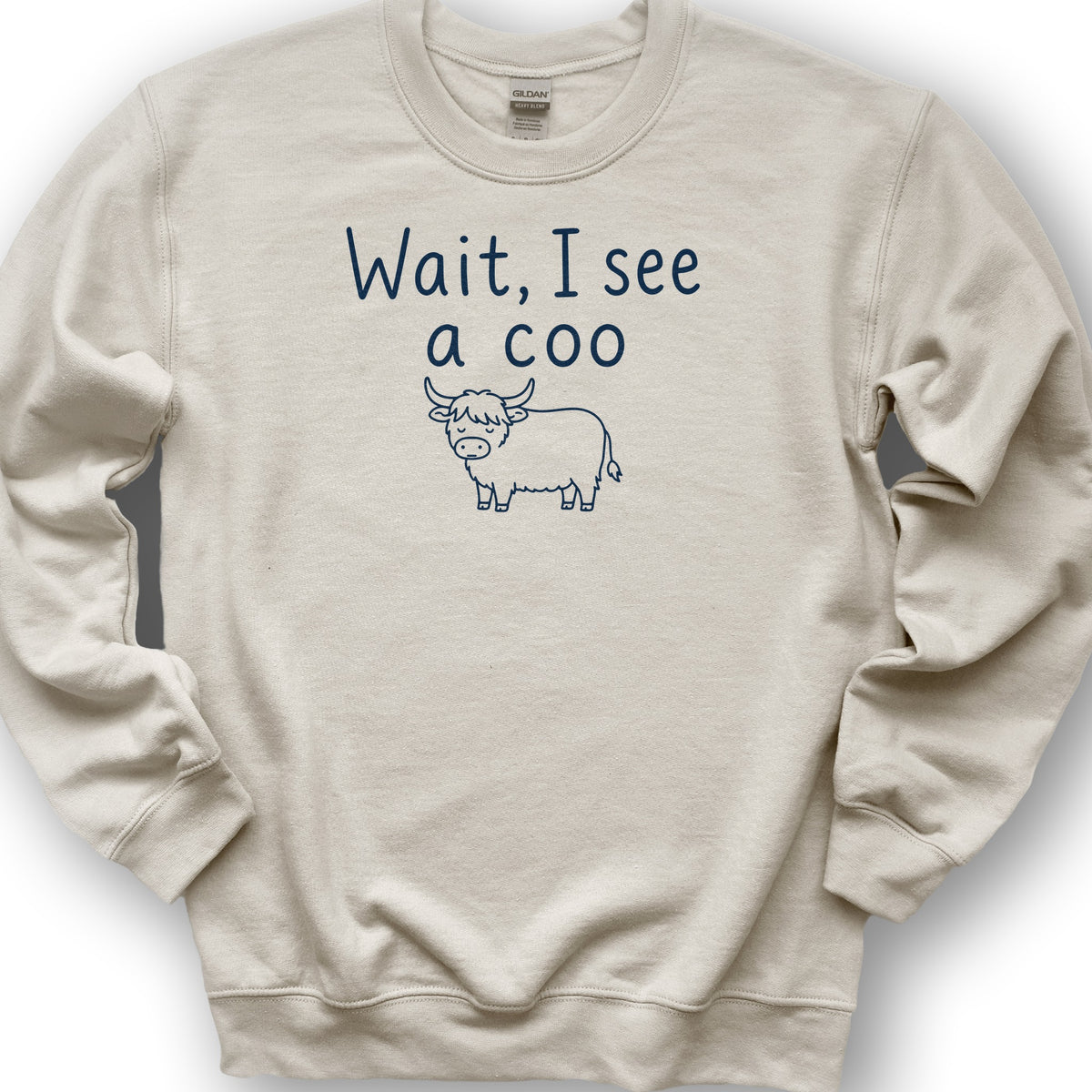 Wait I See A Coo Sweatshirt - Sand