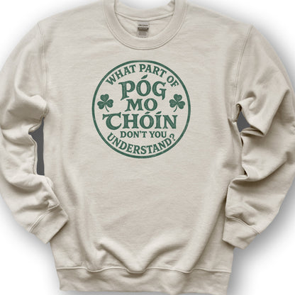 Pog Mo Thoin Badge Sweatshirt - Sand