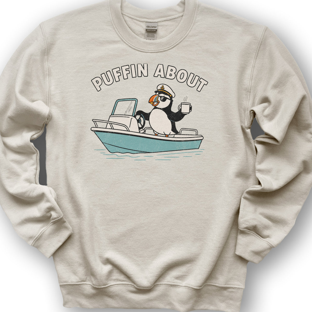 Puffin About Boat Sweatshirt - Sand