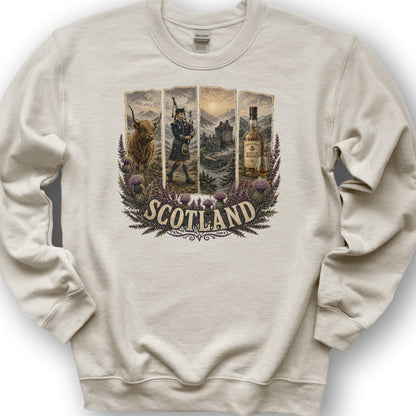 Scotland Panels Sweatshirt - Sand