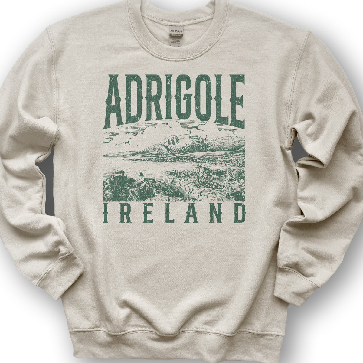 Adrigole Ireland Sketch Sweatshirt - Sand