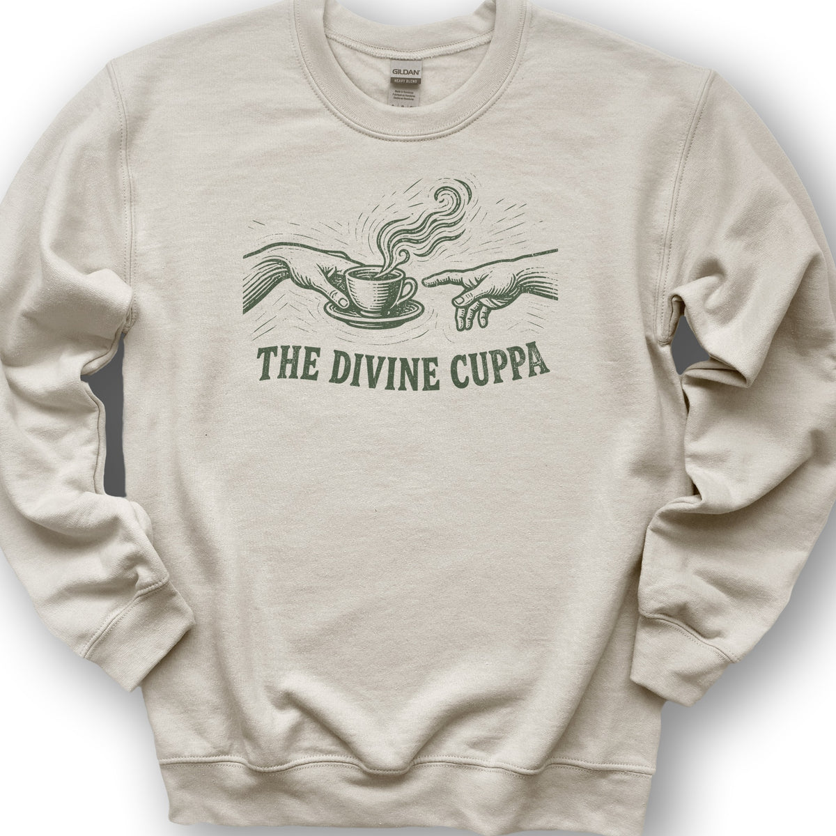 The Divine Cuppa Sweatshirt - Sand