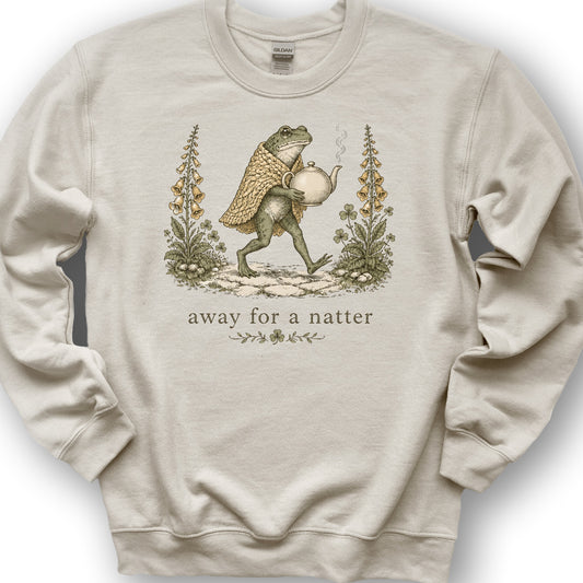 Natter Frog Sweatshirt - Sand