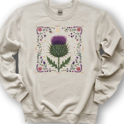 Midnight Thistle Sweatshirt - Sand