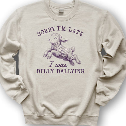 Dilly Dallying Sweatshirt - Sand