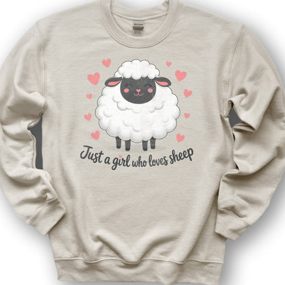 Just A Girl Sheep Sweatshirt