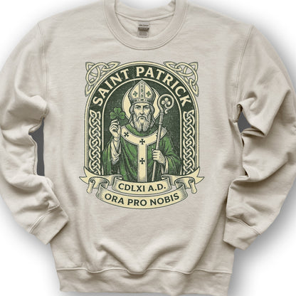 Saint Patrick Ora Pro Nobis Sweatshirt - Sand