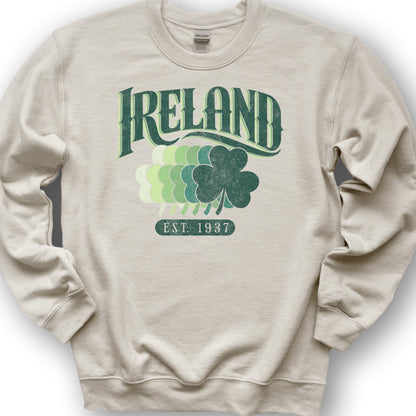 Ireland Shamrock Series Crewneck Sweatshirt - Sand