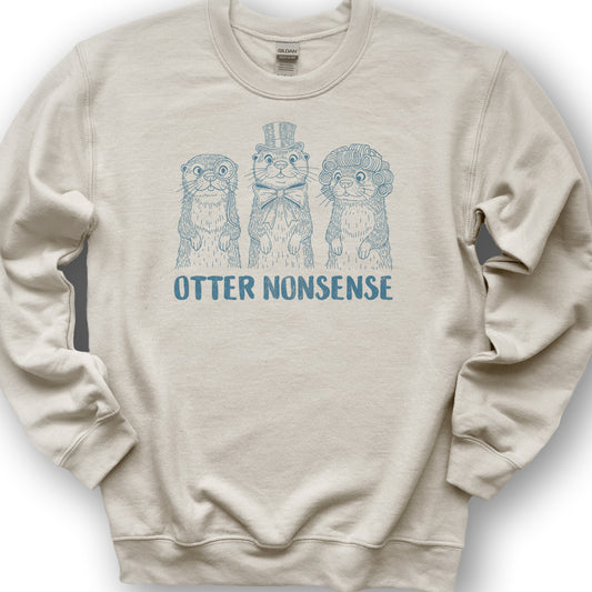 Otter Nonsense Sweatshirt - Sand
