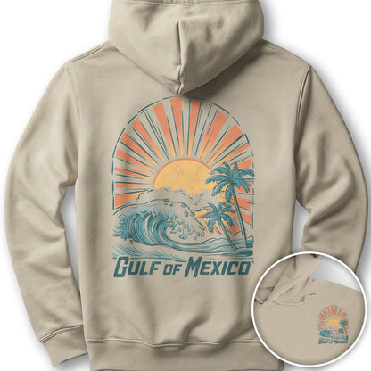 Gulf of Mexico "Sunny Vibes" Front/Back Print Hoodie - Sand
