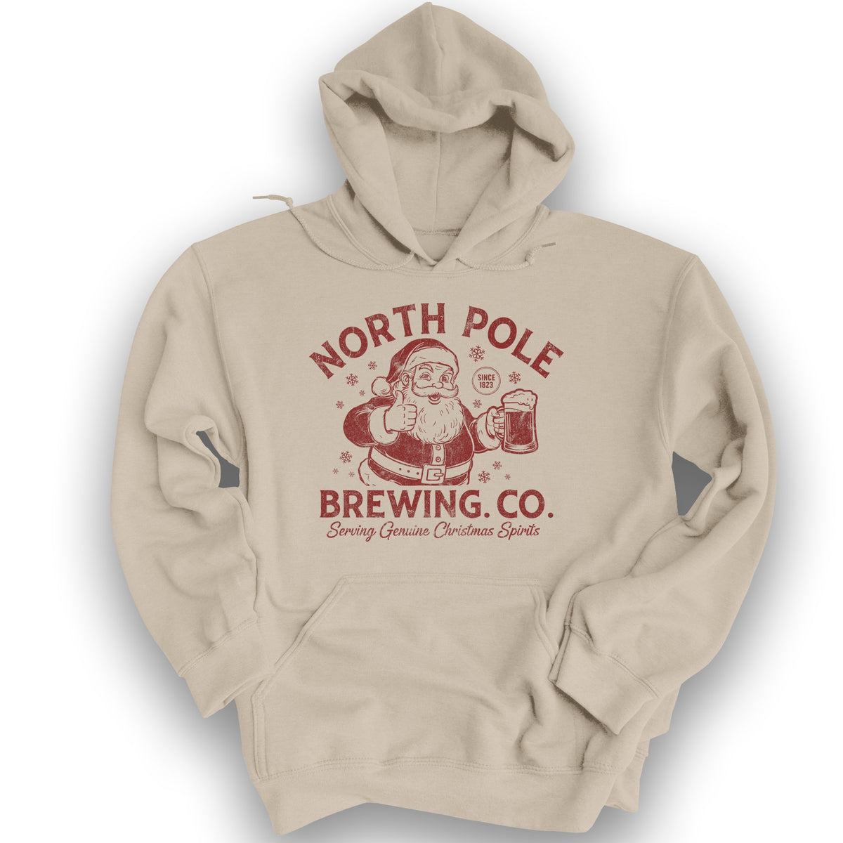 North Pole Brewing Company Vintage Print Hoodie - Sand