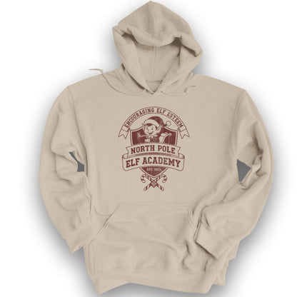 North Pole Elf Academy Hoodie - Sand