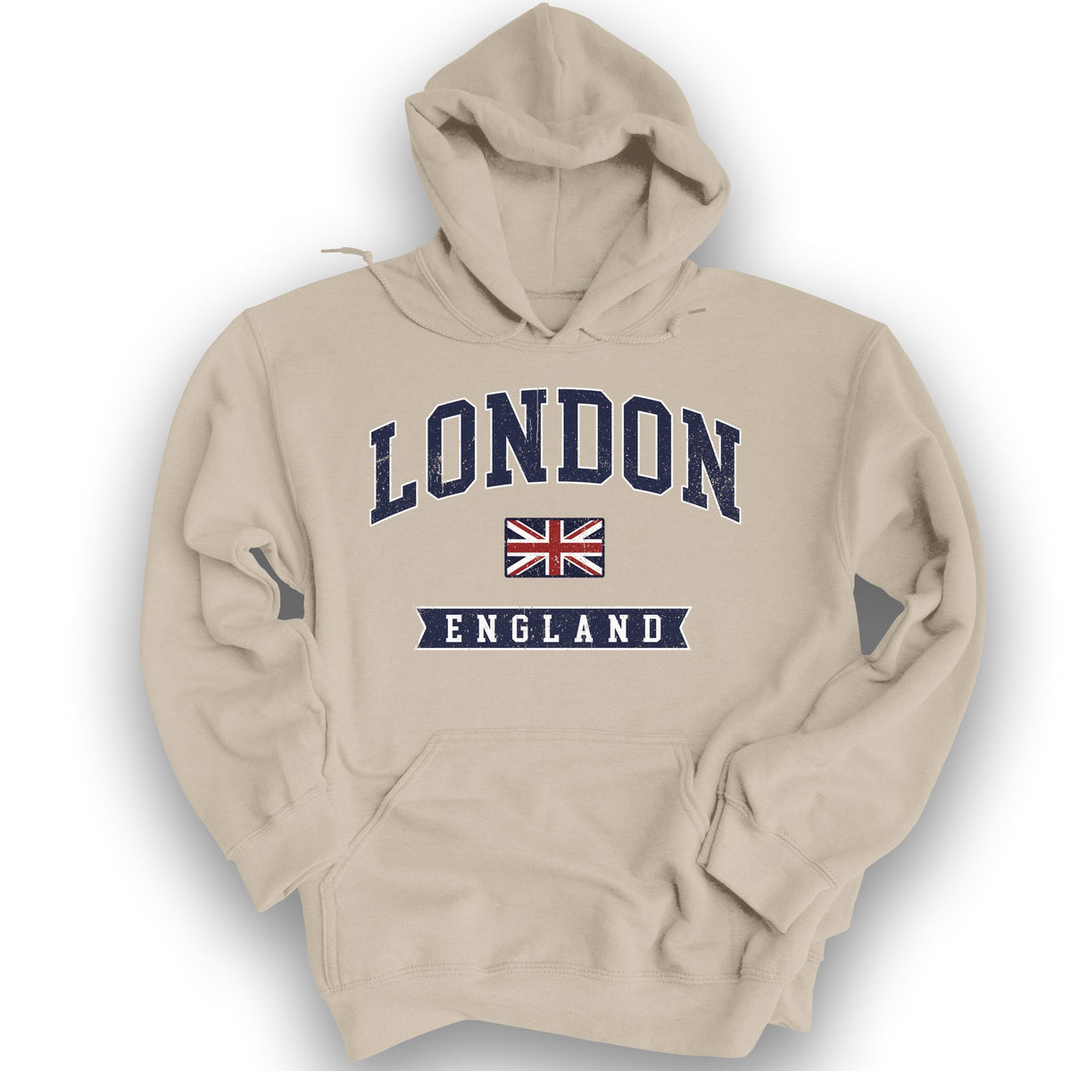 London Varsity Flag Hoodie - Sand