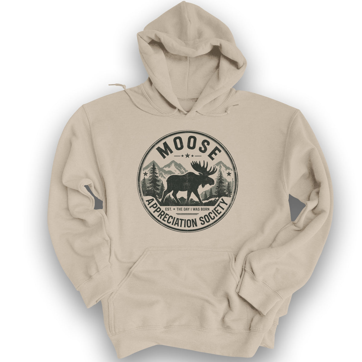 Moose Appreciation Society Hoodie - Sand