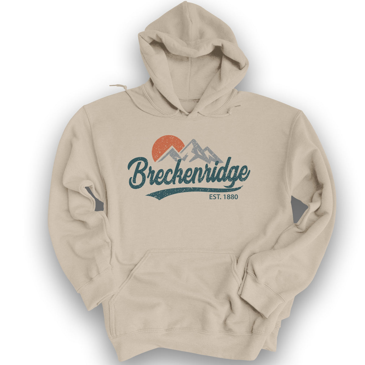 Breckenridge Vintage Script Hoodie - Sand