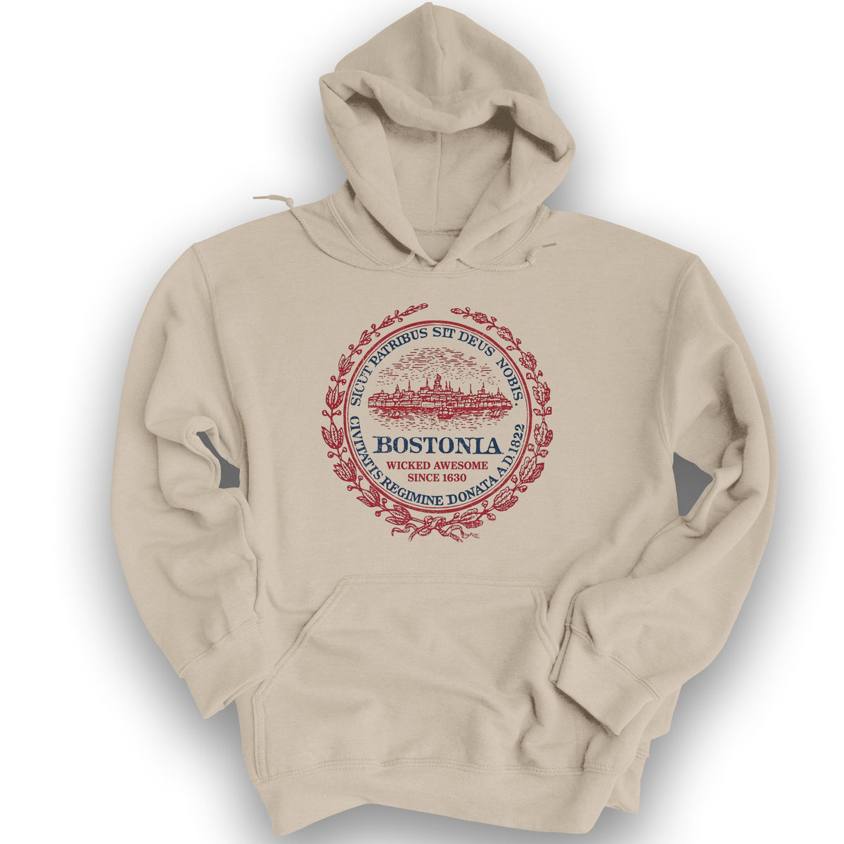 Bostonia Wicked Awesome Hoodie - Sand