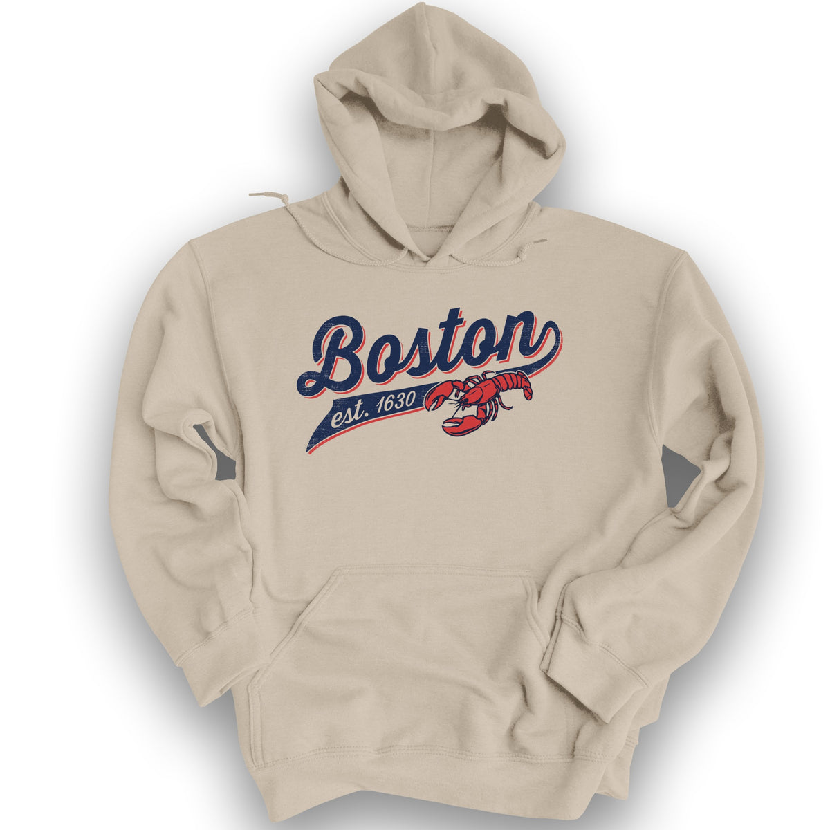 Boston Banner Hoodie - Sand